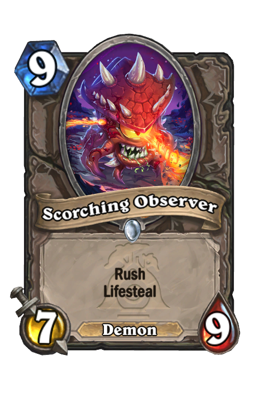 Scorching Observer Hearthstone kártya