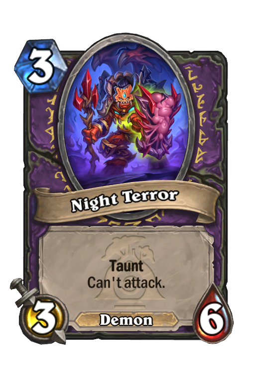 Night Terror Hearthstone kártya