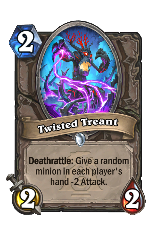Twisted Treant Hearthstone kártya