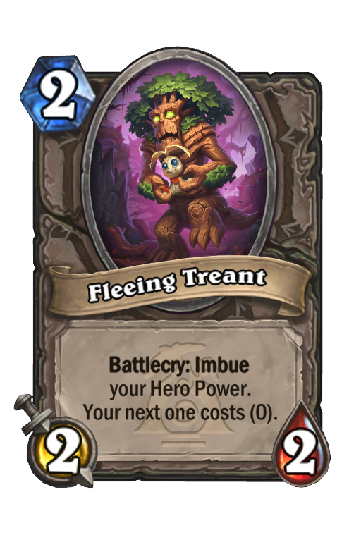 Fleeing Treant Hearthstone kártya