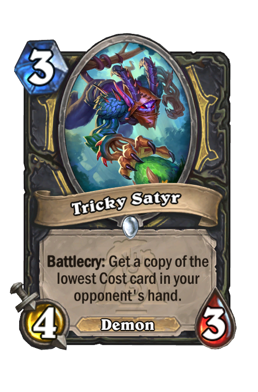 Tricky Satyr Hearthstone kártya