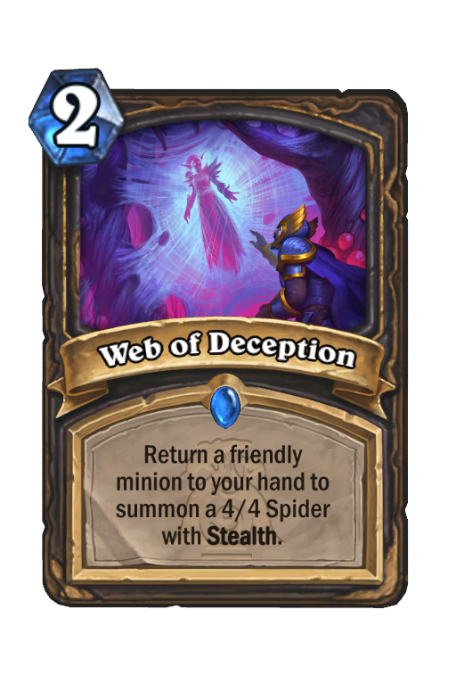 Web of Deception Hearthstone kártya