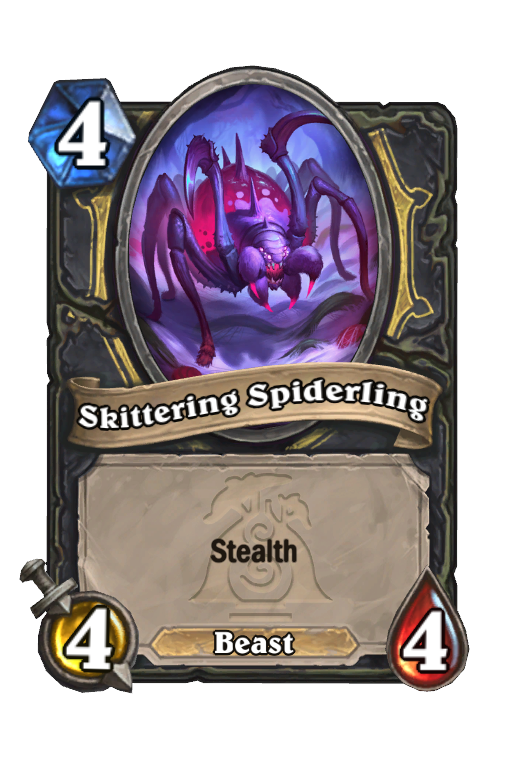 Skittering Spiderling Hearthstone kártya