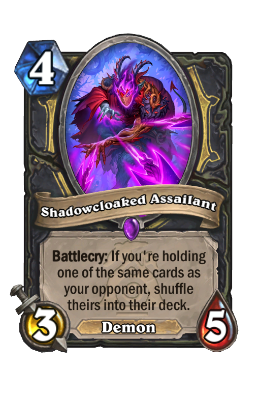 Shadowcloaked Assailant Hearthstone kártya