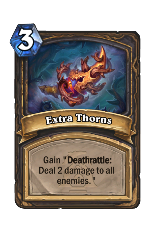 Extra Thorns Hearthstone kártya