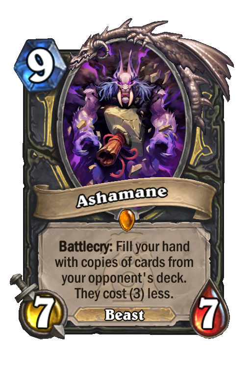 Ashamane Hearthstone kártya