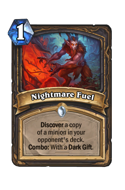 Nightmare Fuel Hearthstone kártya