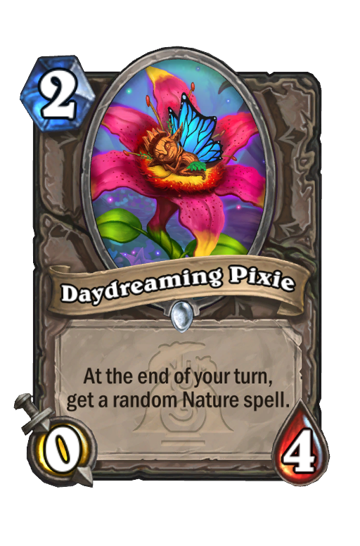 Daydreaming Pixie Hearthstone kártya