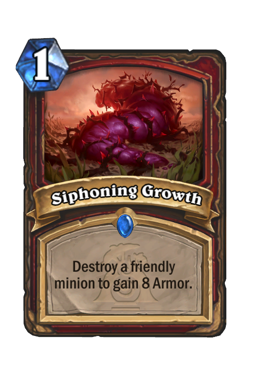 Siphoning Growth Hearthstone kártya