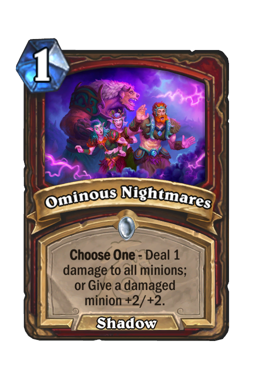 Ominous Nightmares Hearthstone kártya