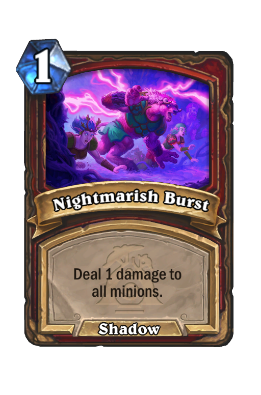 Nightmarish Burst Hearthstone kártya