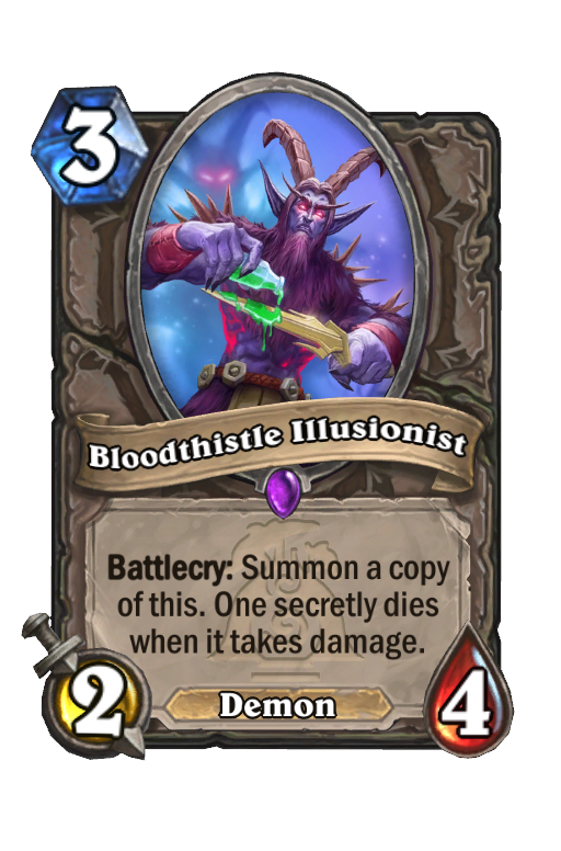 Bloodthistle Illusionist Hearthstone kártya