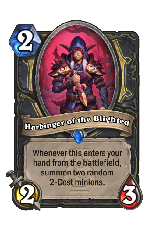 Harbinger of the Blighted Hearthstone kártya
