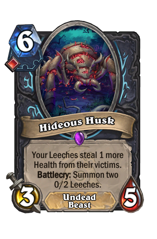 Hideous Husk Hearthstone kártya