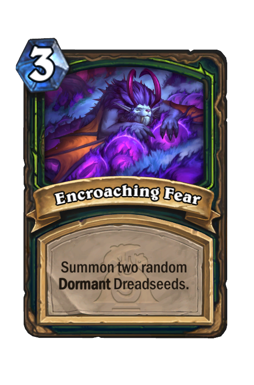 Encroaching Fear Hearthstone kártya