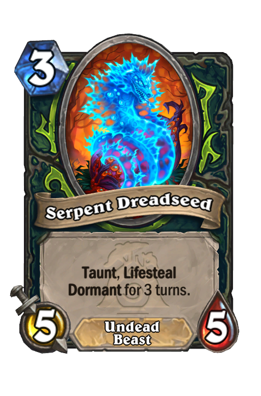 Serpent Dreadseed Hearthstone kártya