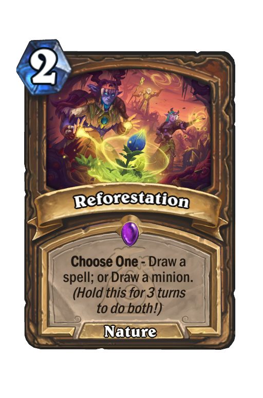 Reforestation Hearthstone kártya