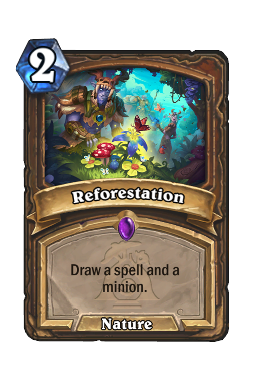 Reforestation Hearthstone kártya