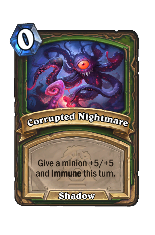 Corrupted Nightmare Hearthstone kártya