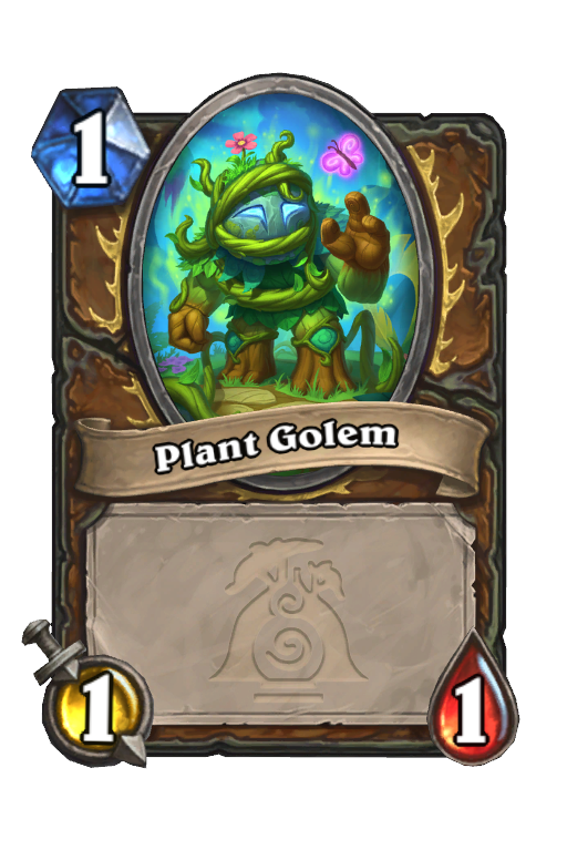 Plant Golem Hearthstone kártya