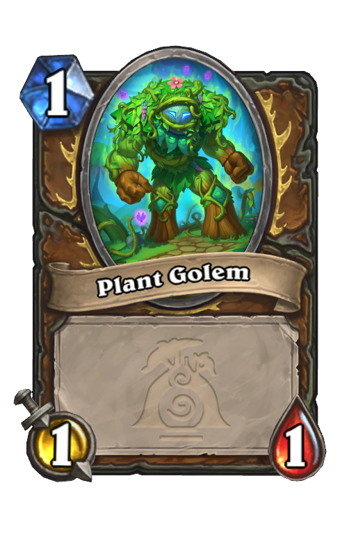 Plant Golem Hearthstone kártya