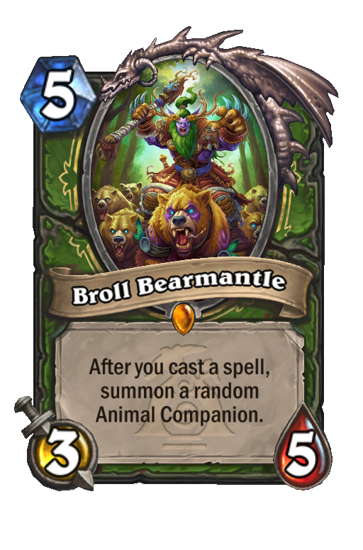 Broll Bearmantle Hearthstone kártya