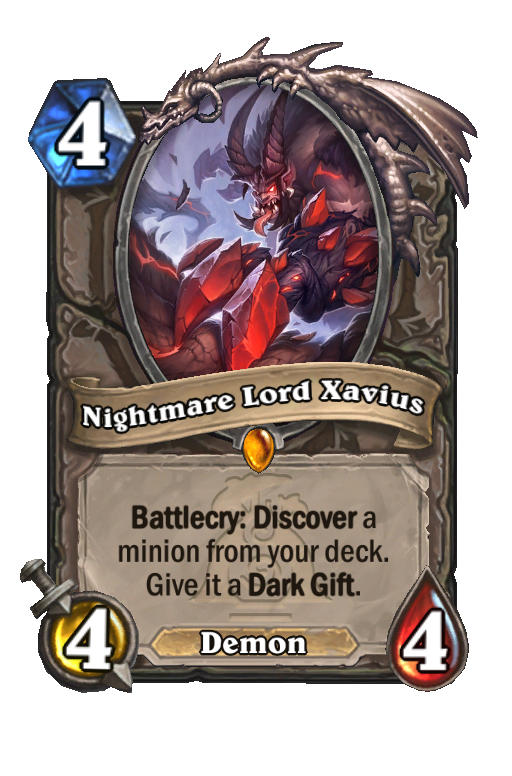 Nightmare Lord Xavius Hearthstone kártya