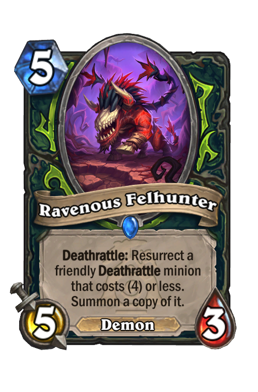 Ravenous Felhunter Hearthstone kártya