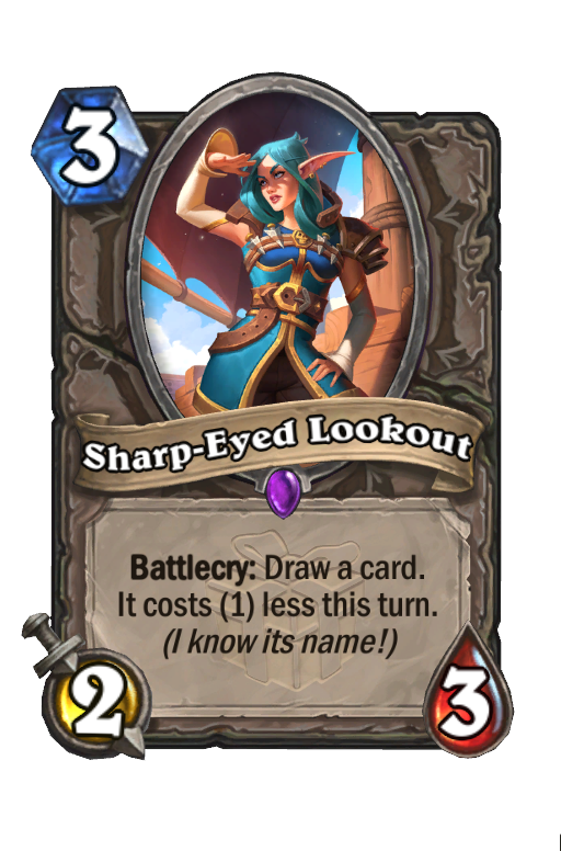 Sharp-Eyed Lookout Hearthstone kártya