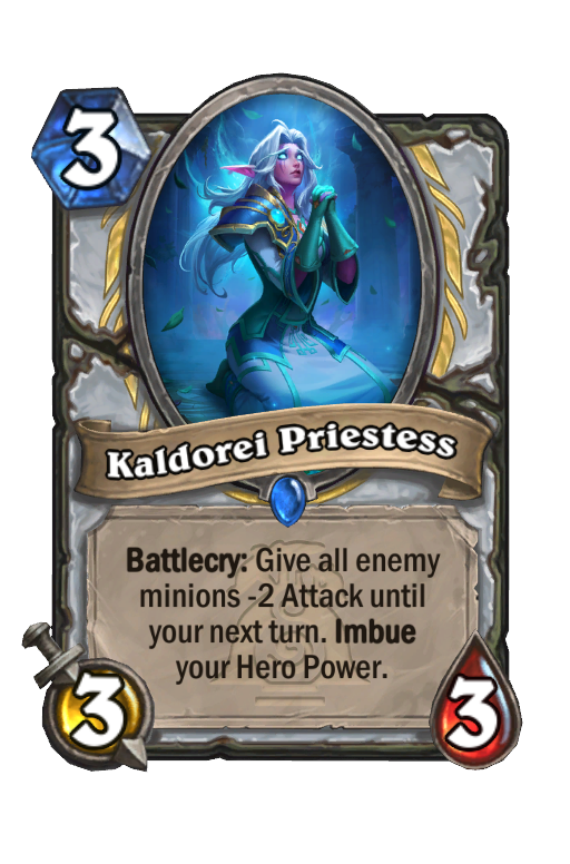 Kaldorei Priestess Hearthstone kártya