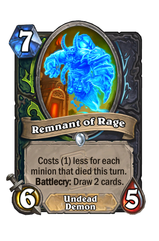 Remnant of Rage Hearthstone kártya