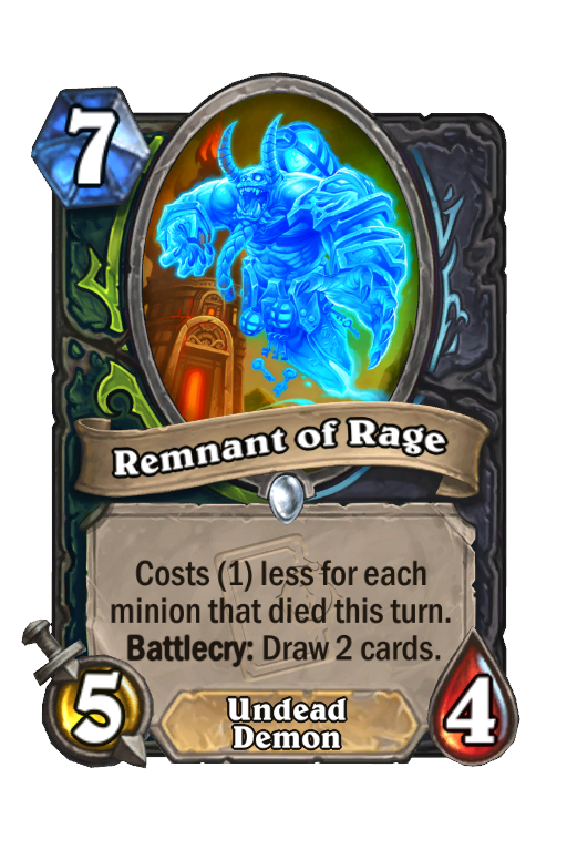 Remnant of Rage Hearthstone kártya