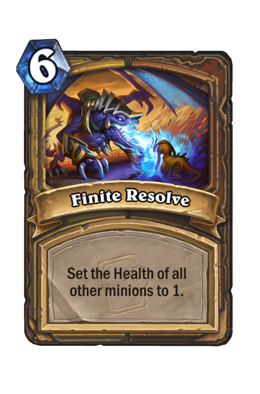 Finite Resolve Hearthstone kártya