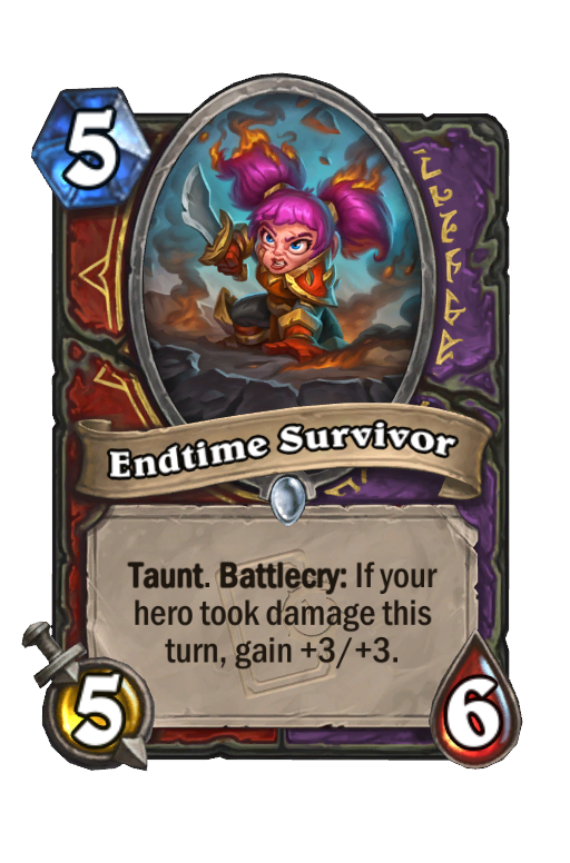 Endtime Survivor Hearthstone kártya