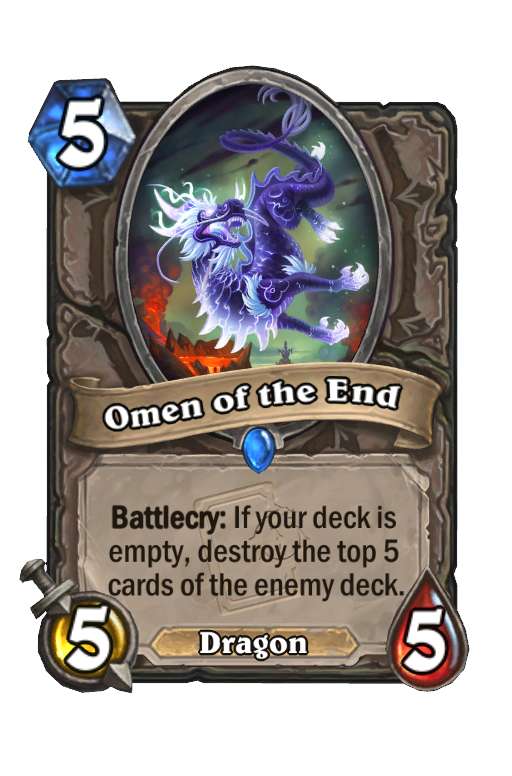 Omen of the End Hearthstone kártya