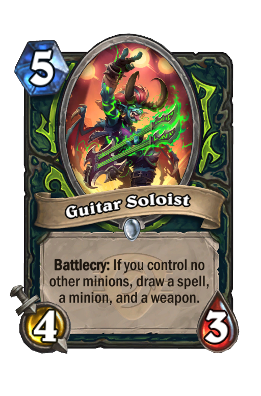 Guitar Soloist Hearthstone kártya