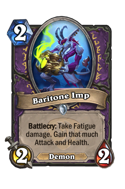 Baritone Imp Hearthstone kártya