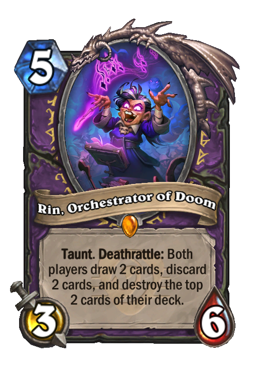 Rin, Orchestrator of Doom Hearthstone kártya