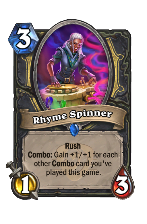 Rhyme Spinner Hearthstone kártya