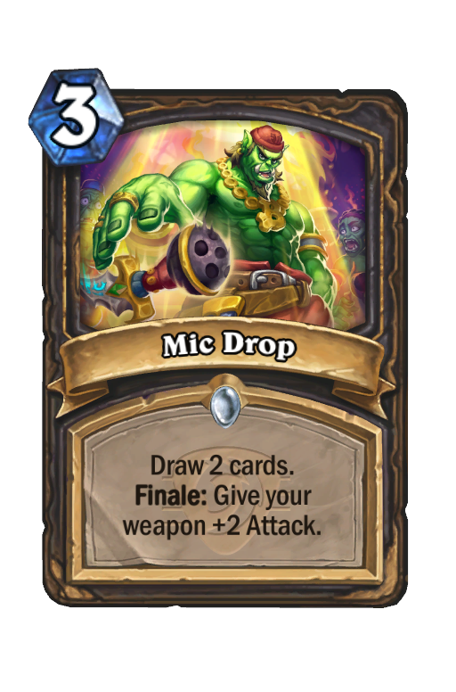 Mic Drop Hearthstone kártya
