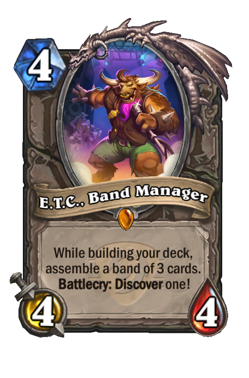 E.T.C., Band Manager Hearthstone kártya