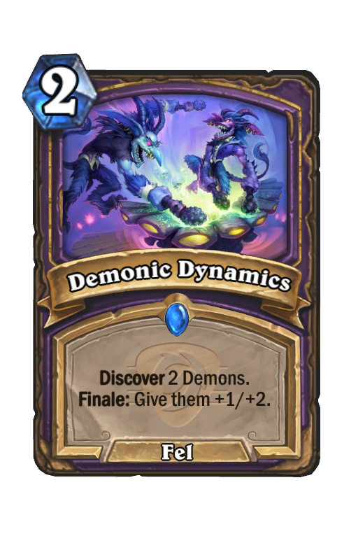 Demonic Dynamics Hearthstone kártya