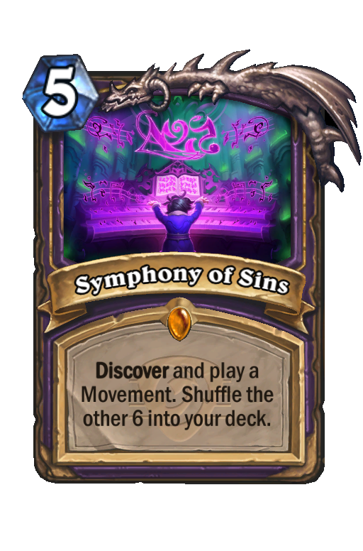 Symphony of Sins Hearthstone kártya