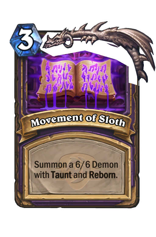 Movement of Sloth Hearthstone kártya