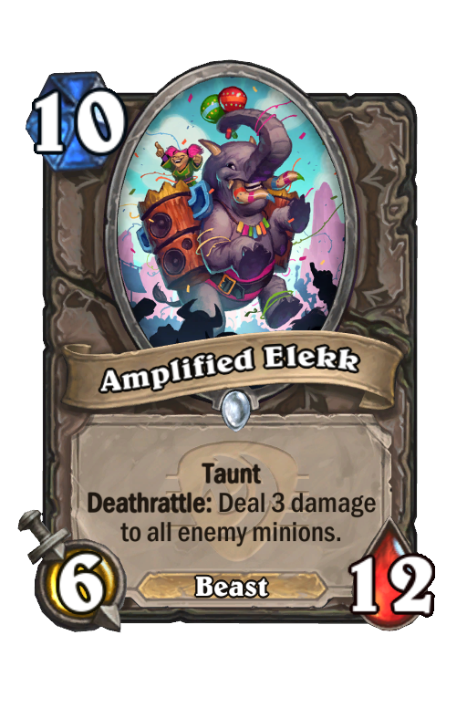 Amplified Elekk Hearthstone kártya