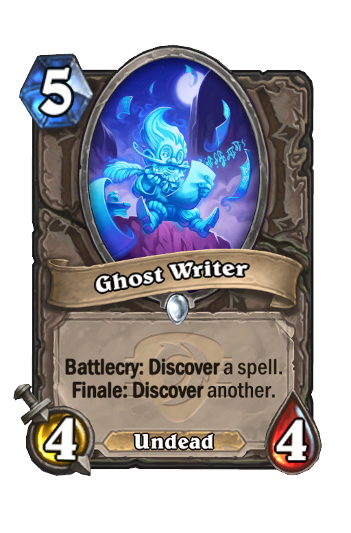 Ghost Writer Hearthstone kártya