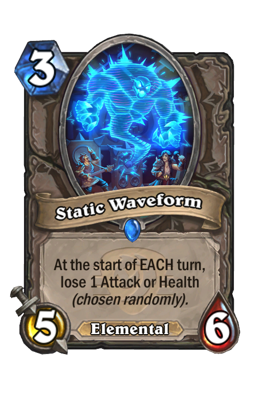 Static Waveform Hearthstone kártya