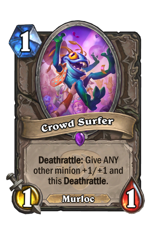 Crowd Surfer Hearthstone kártya