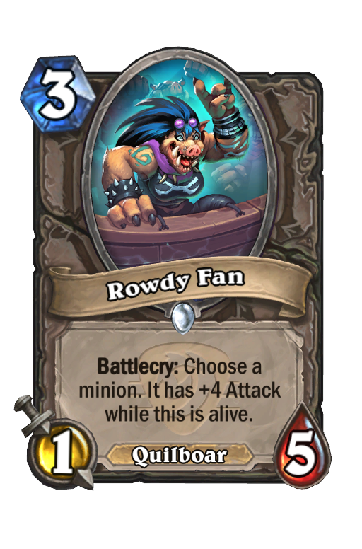 Rowdy Fan Hearthstone kártya