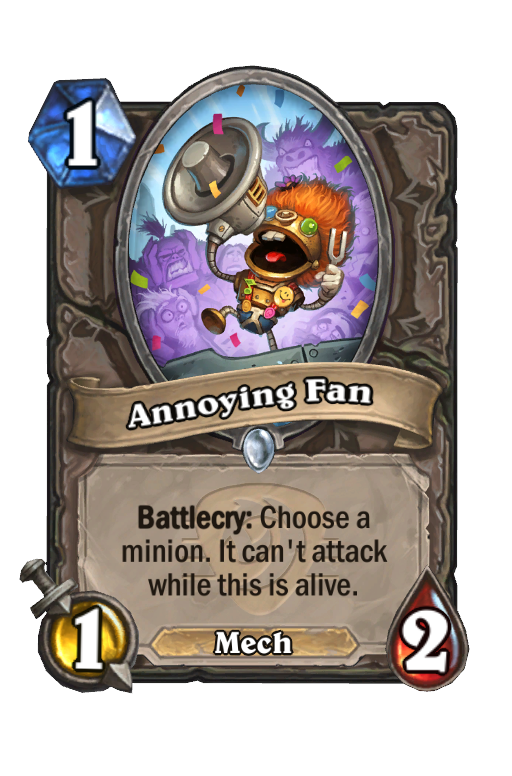 Annoying Fan Hearthstone kártya